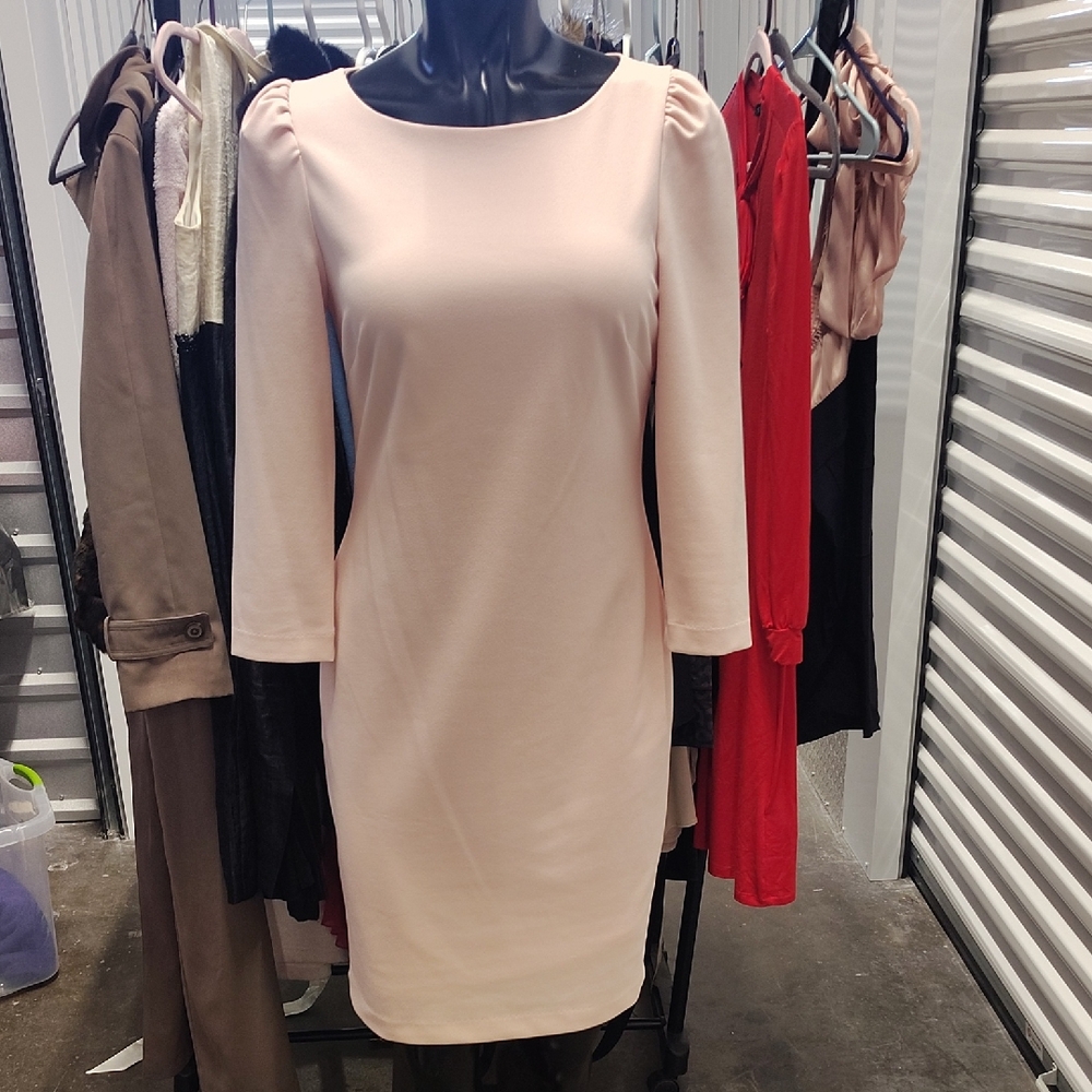 Calvin Klein Soft Pink Long Sleeve Dress